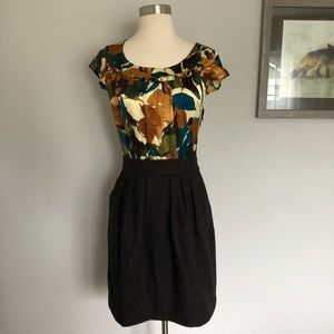 Anthropology Tabitha Tweedy Leaves Dress